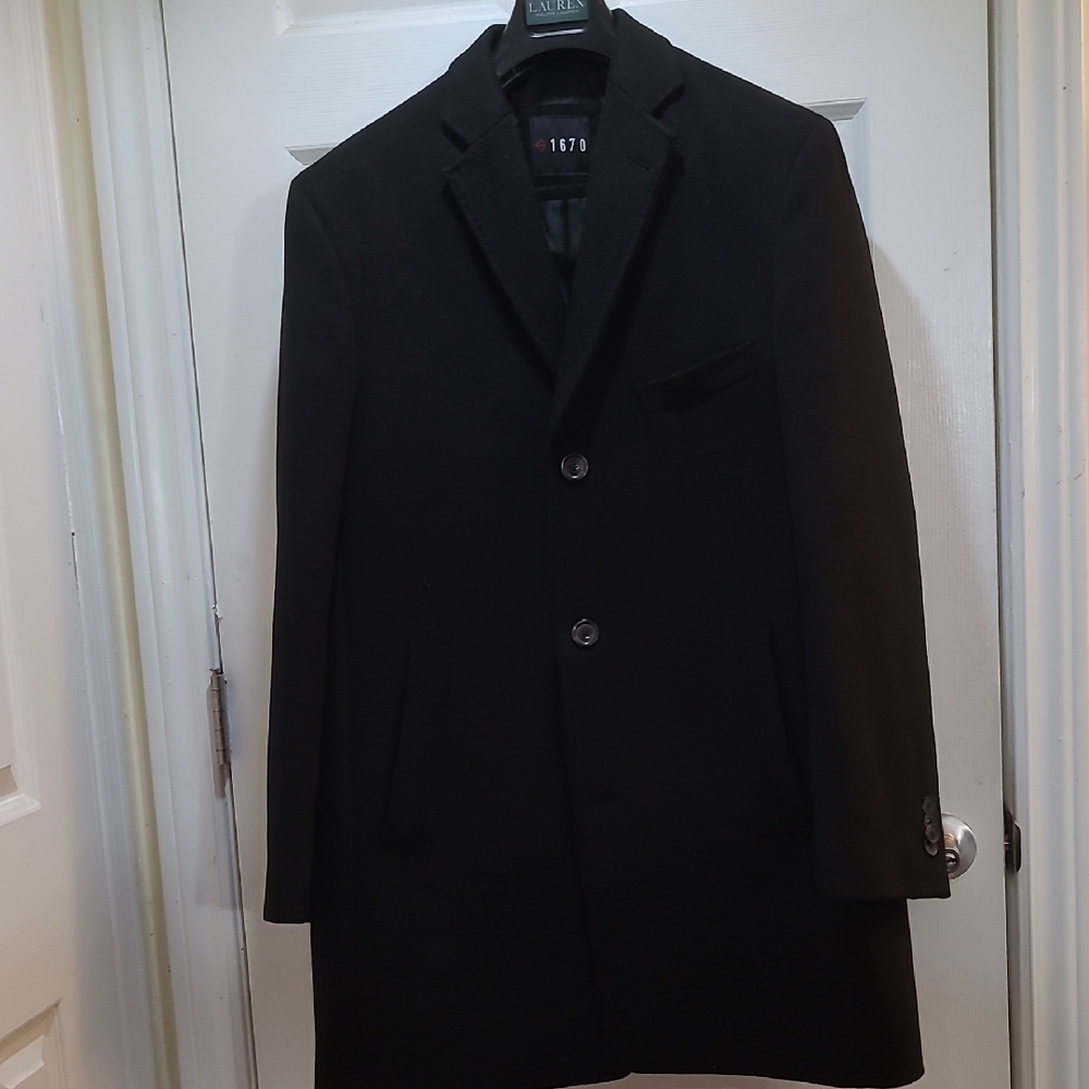 Elegant Black Trench Coat for Men